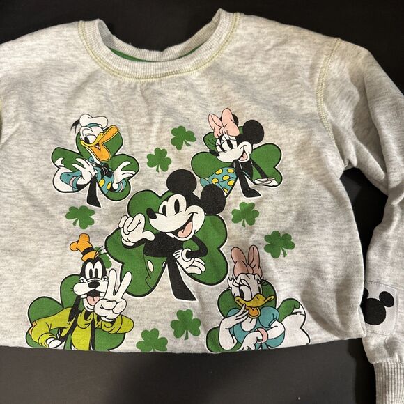 Disney Mickey And Friends 5T Toddler Sweatsuit St. Patrick’s Day Mickey & More - Picture 6 of 7